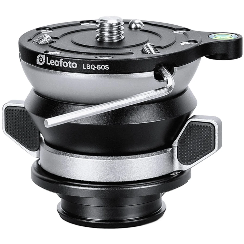 Leofoto LBQ-50S Black 55mm Levelling Base for LQ-284 and LG-284 Tripods - Image 5