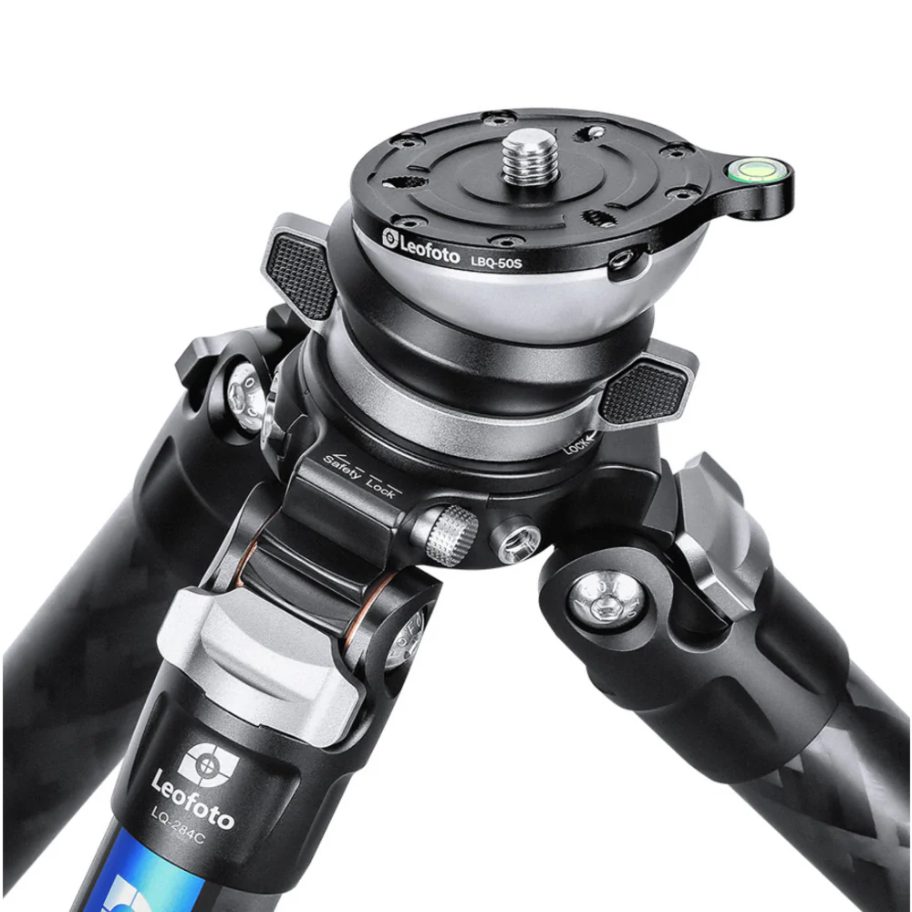 Leofoto LBQ-50S Black 55mm Levelling Base for LQ-284 and LG-284 Tripods - Image 6