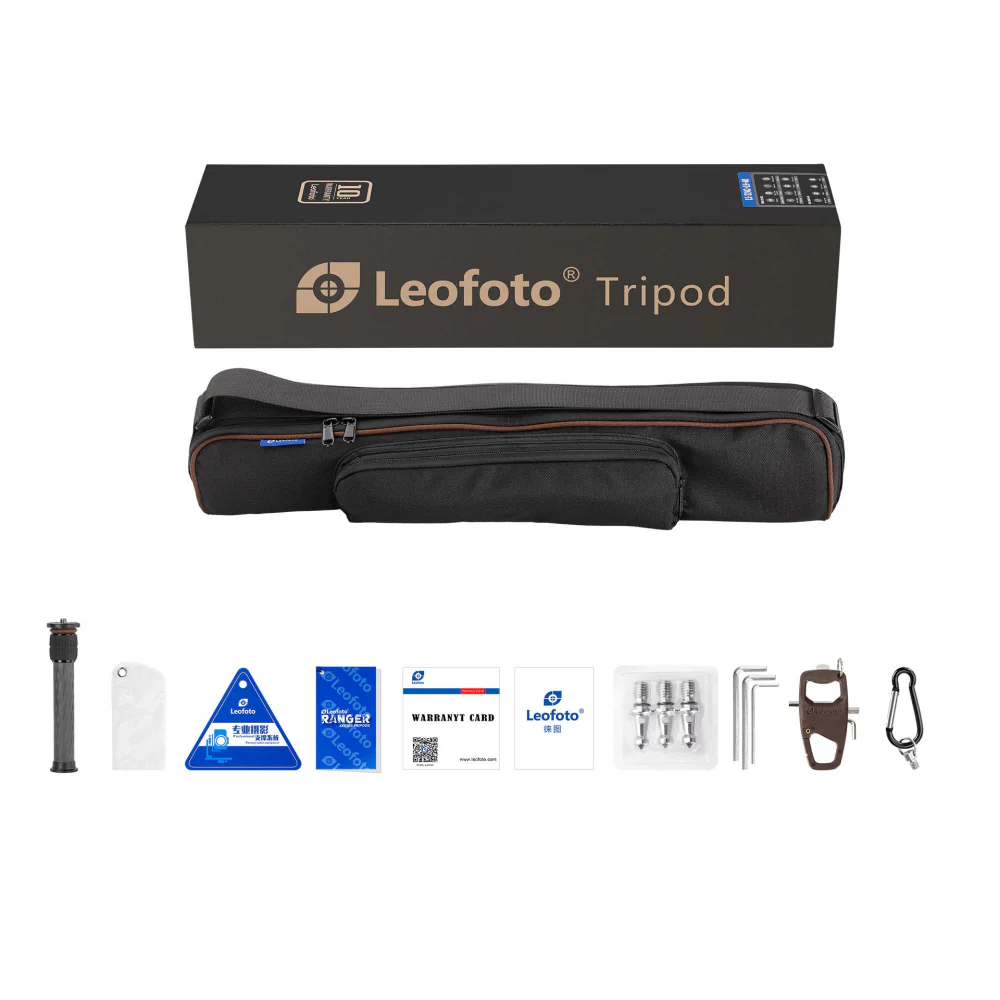 Leofoto LS-324C Ranger Series 4 Section Carbon Fibre Tripod with LH-40LR Ball Head - Image 7