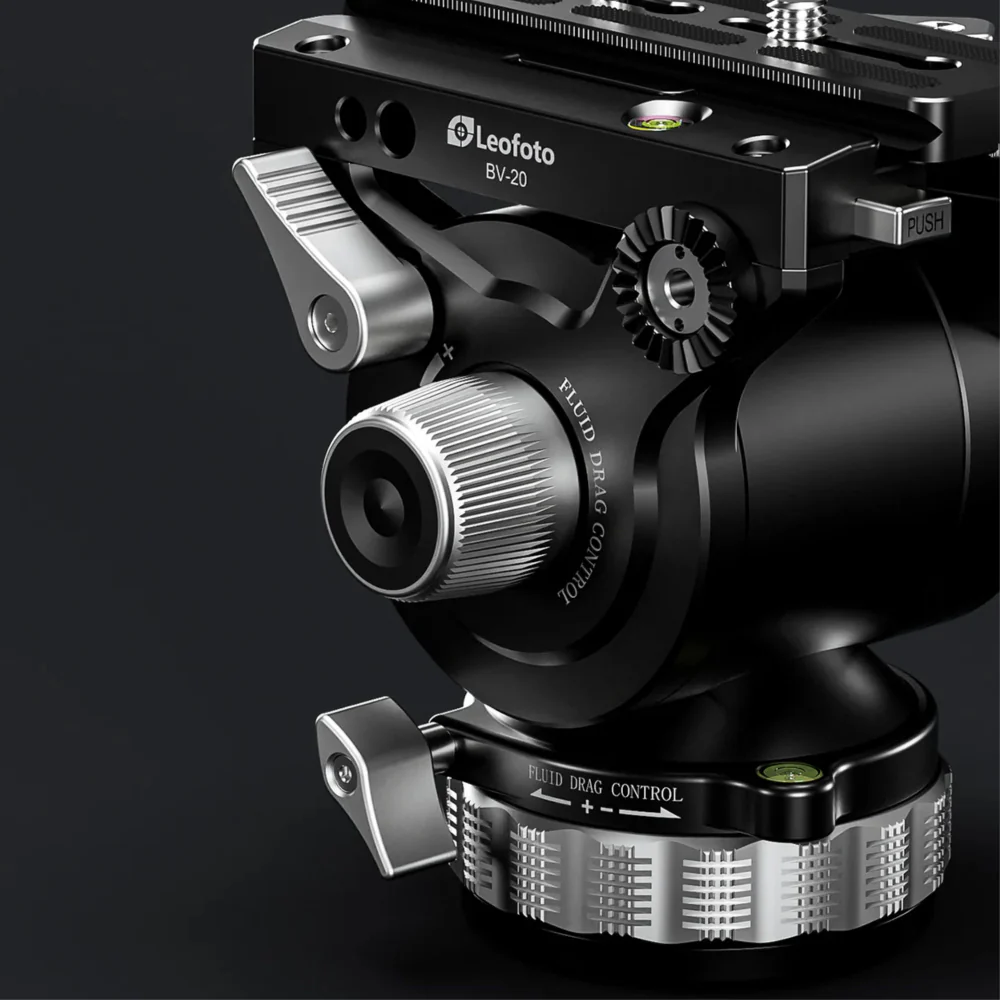 Leofoto LVC-253C Cinematic Video Series 3 Section Tripod with BV-20 Video Head - Image 12