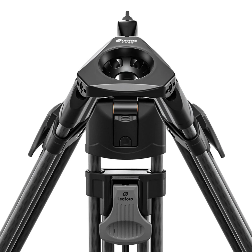Leofoto LVF-163C+FH-10 Professional Carbon Fibre Video Tripod with Fluid Video Head - Image 5