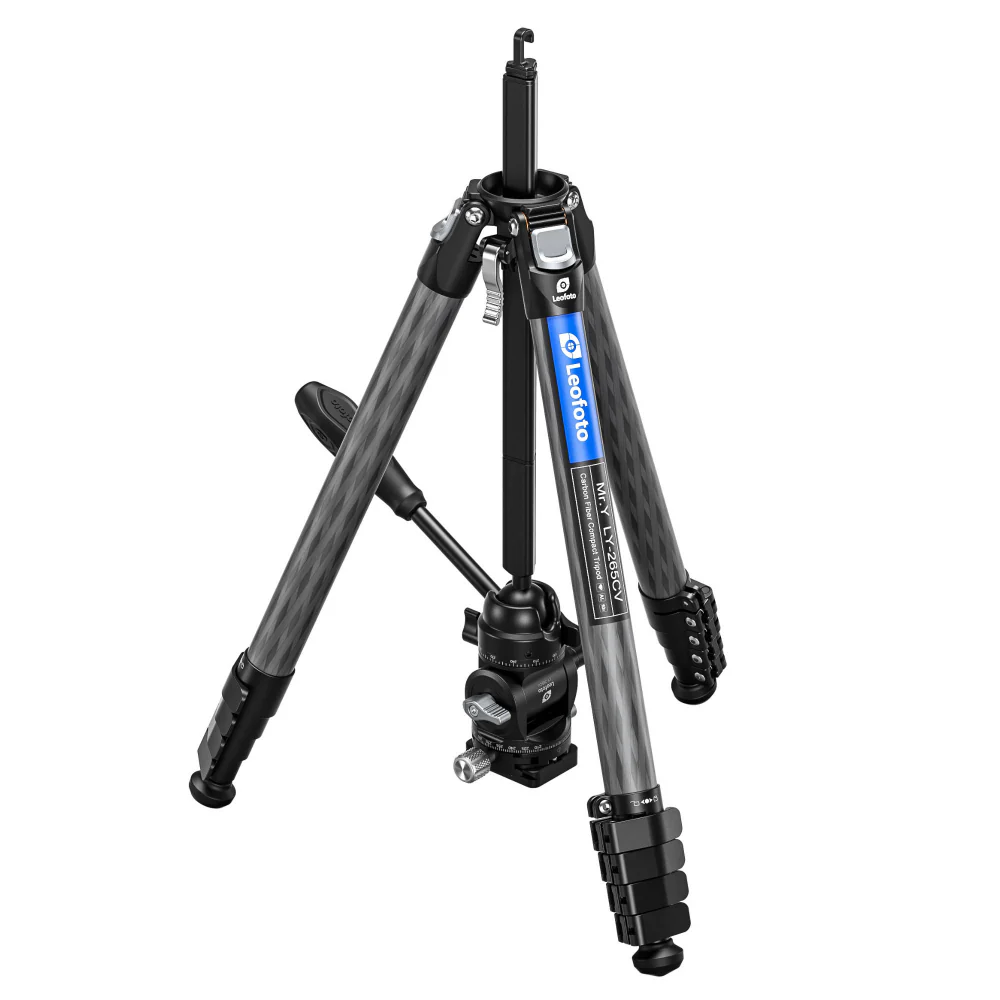 Leofoto LY-265CV Mr.Y Series Carbon Fibre Tripod with Inverted Ball Head + Video Head - Image 9