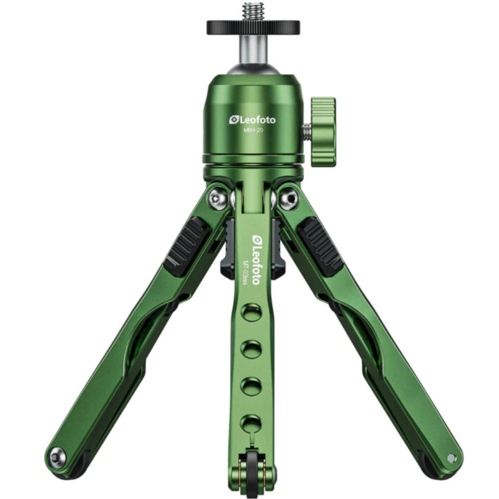 Leofoto MT-03 Mini Table Top 2 Section Tripod with MBH-20 Ball Head - Image 11