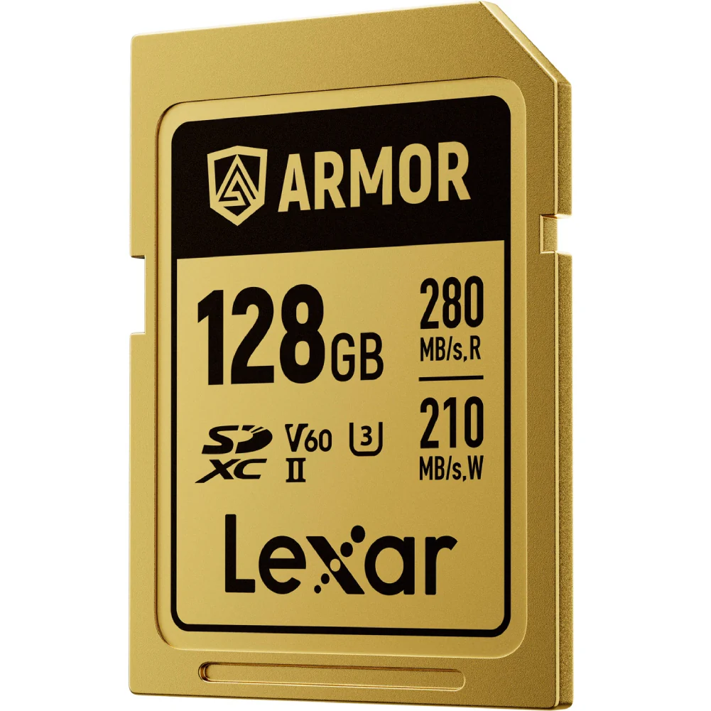 Lexar Armor Gold 128GB SDXC UHS-II 280MB/s Memory Card - V60 - Image 3