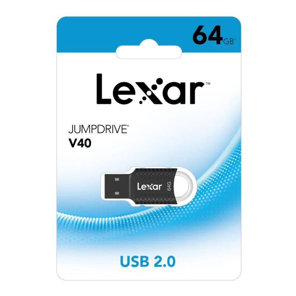 Lexar JumpDrive 64GB V40 USB 2.0 Flash Drive Capacity