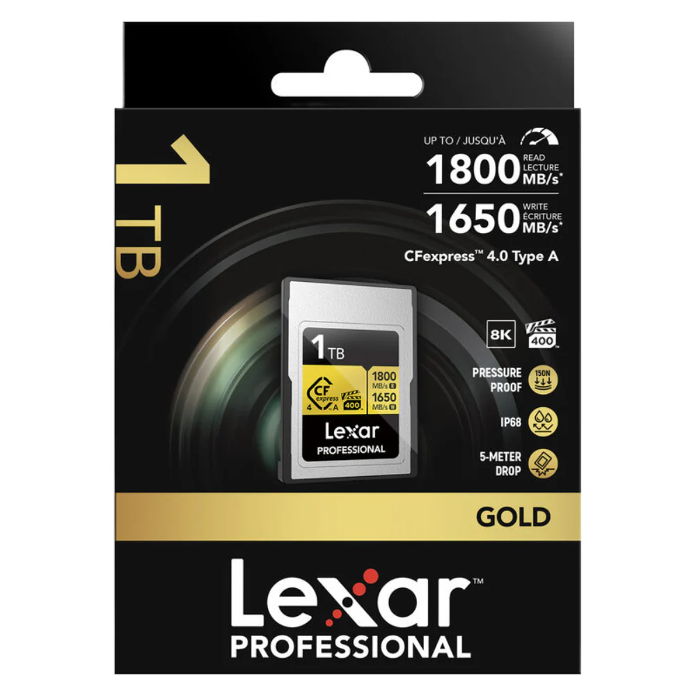 Lexar Professional Gold 1TB CFexpress 4.0 Type A 1800MB/s Memory Card - Image 4