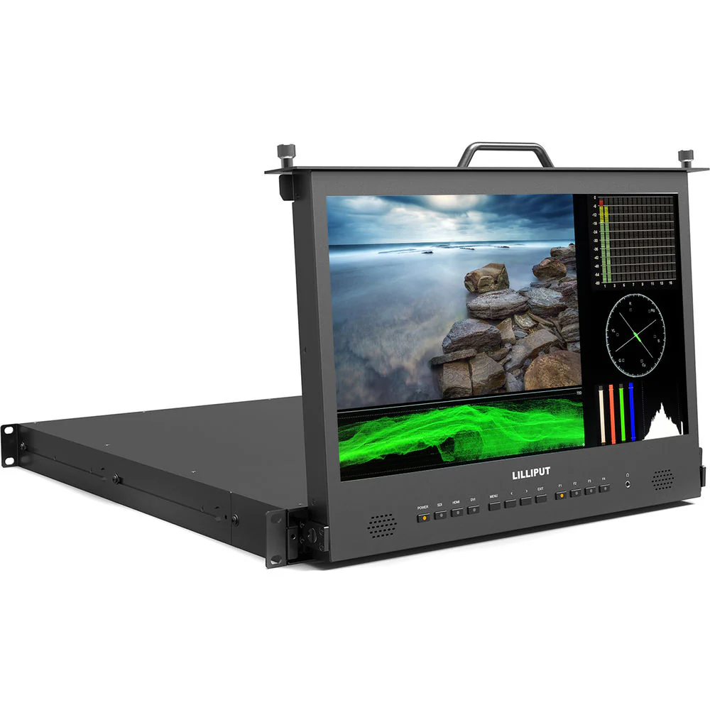 Lilliput RM-1730S 17.3" Full HD 3G-SDI/HDMI Pullout Rackmount Monitor (1 RU) - Image 2