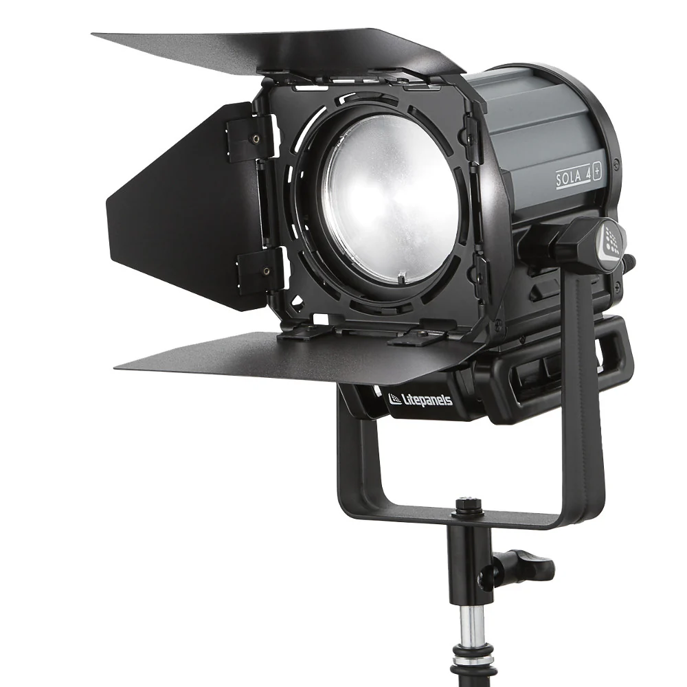 Litepanels Sola 4+ Daylight Fresnel Traveler Kit w/ Barndoor, stands, Trolley Case Litepanels - Image 5