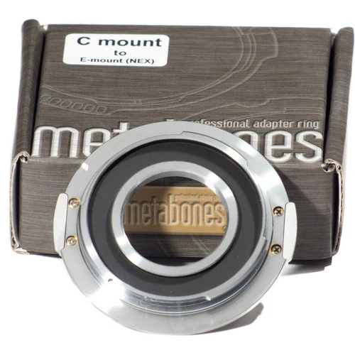 Metabones C-Mount to E-Mount/ NEX (Chrome) - No Tripod Foot (MB_C-E-CH1) - Image 2
