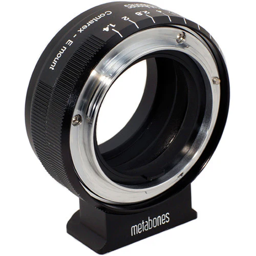 Metabones Contarex to E-Mount/ NEX T Adapter (Black Matt) - With Tripod Foot (MB_CX-E-BM1) - Image 2