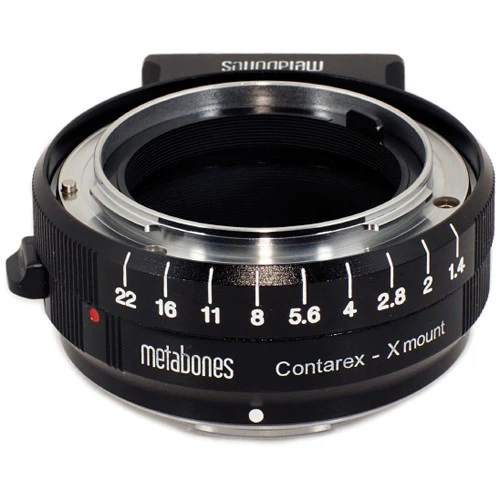 Metabones Contarex to X-Mount/FUJI Adapter (Black Matt) - With Tripod Foot (MB_CX-X-BM1)