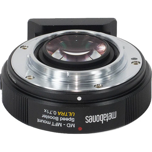 Metabones Minolta MD to Micro FourThirds Speed Booster ULTRA 0.71x (Black Matt) - With Tripod Foot (MB_SPMD-m43-BM3) - Image 2
