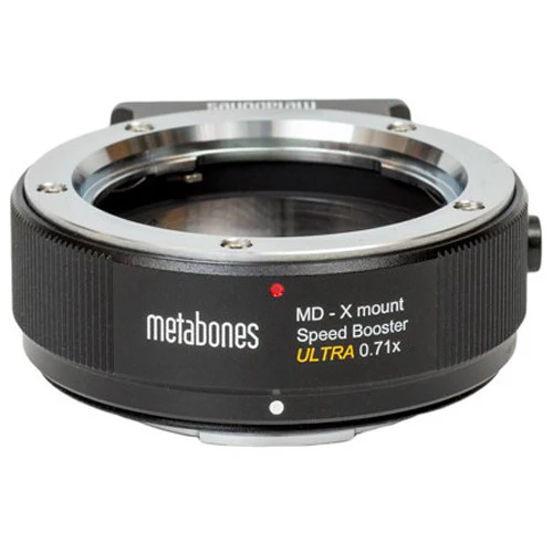 Metabones Minolta MD to X-mount Speed Booster ULTRA 0.71x  (Black Matt) - With Tripod Foot (MB_SPMD-X-BM3) - Image 2