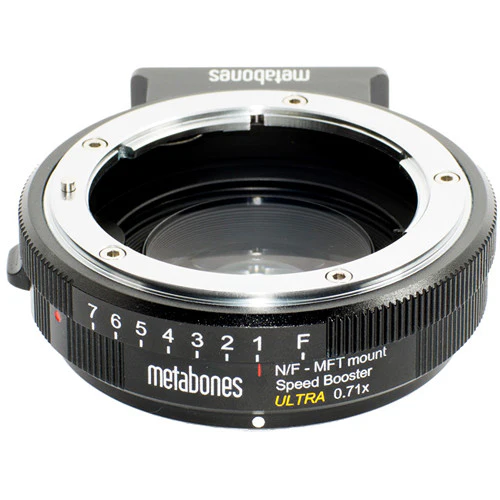 Metabones Nikon G to Micro FourThirds Speed Booster ULTRA 0.71x (Black Matt) - With Tripod Foot (MB_SPNFG-M43-BM3) - Image 5