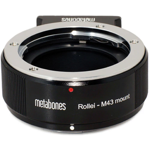 Metabones ROLLEI QBM to Micro FourThirds adapter (Black Matt) - With Tripod Foot  (MB_ROLLEI-m43-BM1)