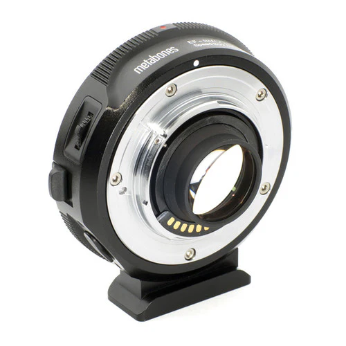 Metabones Speed Booster adaptor- Canon EF to BMCC T (Black Matt) - With Tripod Foot (MB_SPEF-BMCC-BT1) - Image 2