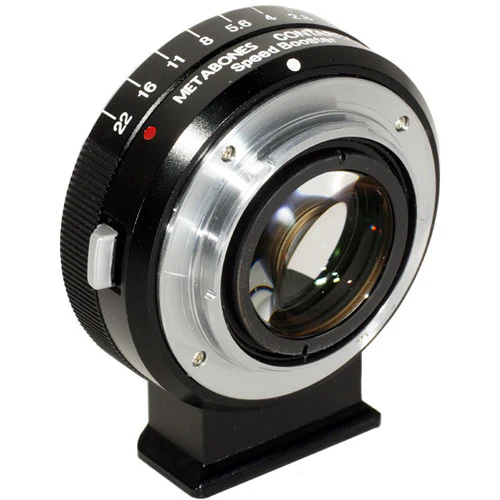 Metabones Speed Booster adaptor- Contarex- X-Mount 0.71x (Black Matt) - With Tripod Foot (MB_SPCX-X-BM1) - Image 4