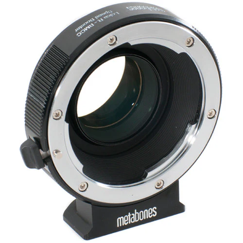 Metabones Speed Booster adaptor- Leica R to BMCC Micro FourThirds (Black Matt) - With Tripod Foot (MB_SPLR-BMCC-BM1)