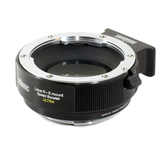 Metabones Speed Booster adaptor- Leica R to E-Mount ULTRA 0.71x (Black Matt) - With Tripod Foot (MB_SPLR-E-BM2) - Image 2