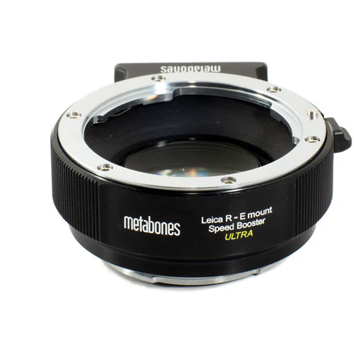 Metabones Speed Booster adaptor- Leica R to E-Mount ULTRA 0.71x (Black Matt) - With Tripod Foot (MB_SPLR-E-BM2) - Image 3