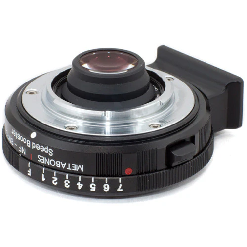 Metabones Speed Booster adaptor- Nikon G to BMPCC Micro FourThirds (Black Matt) - With Tripod Foot (MB_SPNFG-BMPCC-BM1) - Image 3