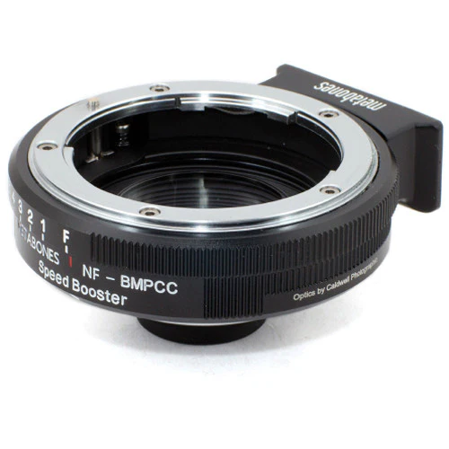 Metabones Speed Booster adaptor- Nikon G to BMPCC Micro FourThirds (Black Matt) - With Tripod Foot (MB_SPNFG-BMPCC-BM1) - Image 4