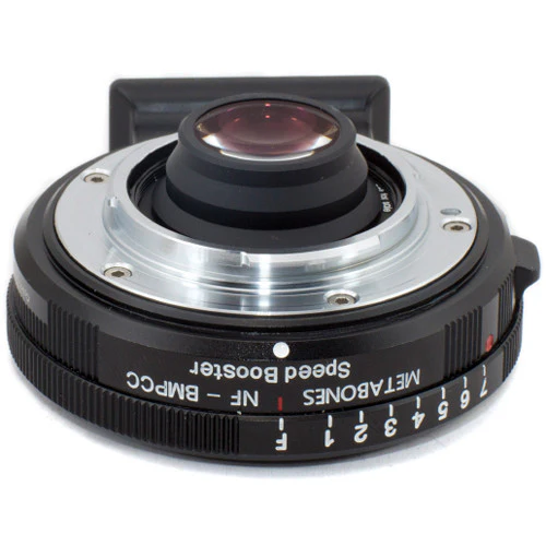 Metabones Speed Booster adaptor- Nikon G to BMPCC Micro FourThirds (Black Matt) - With Tripod Foot (MB_SPNFG-BMPCC-BM1) - Image 5