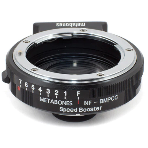 Metabones Speed Booster adaptor- Nikon G to BMPCC Micro FourThirds (Black Matt) - With Tripod Foot (MB_SPNFG-BMPCC-BM1) - Image 6