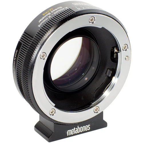 Metabones Speed Booster adaptor- Sony ALPHA to X-Mount ULTRA 0.71x (Black Matt) - With Tripod Foot (MB_SPA-X-BM2) - Image 2