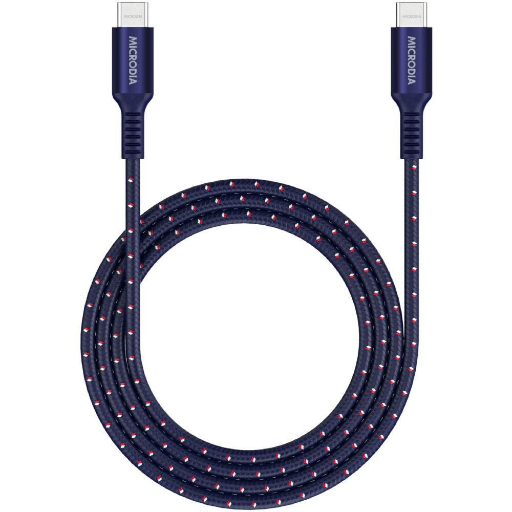 Microdia ExeCable Tweed PD240W 1.0m USB-C to USB-C Cable - Image 3