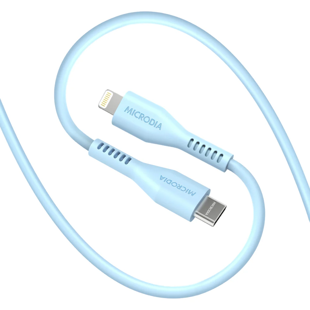 Microdia Fruitywire Liquid Silicon PD60W 2.6m USB-C to Lightning Cable - Image 6
