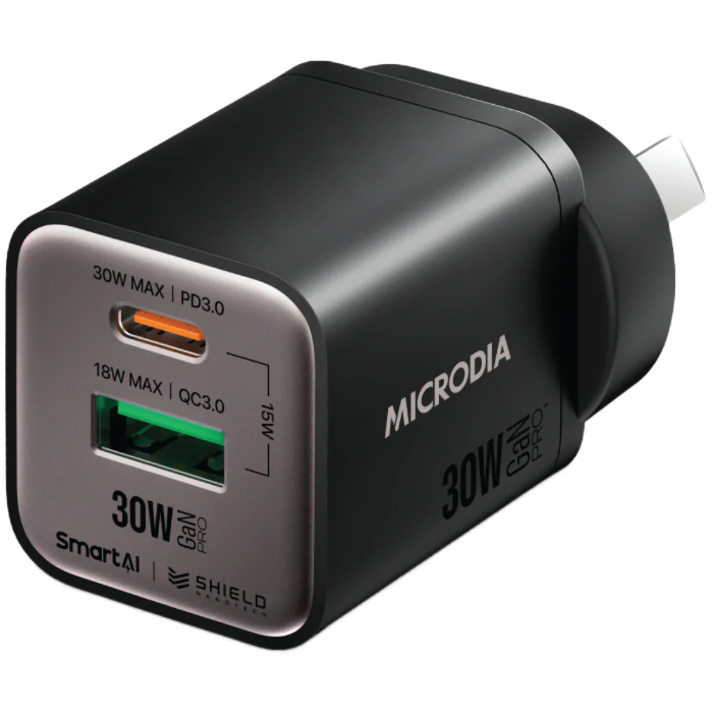 Microdia SmartCube Nano 30W Dual Port GaN Wall Charger - Image 4