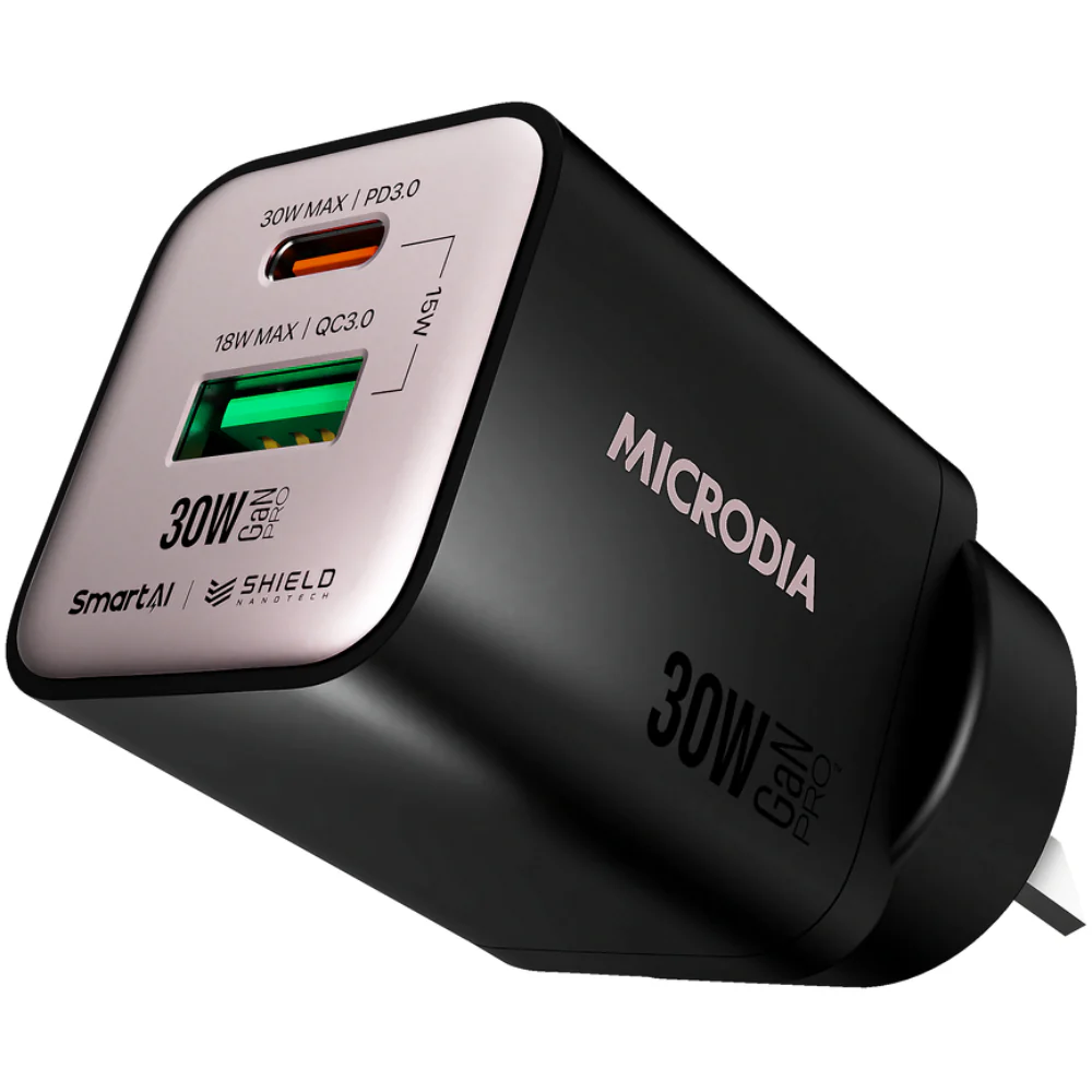 Microdia SmartCube Nano 30W Dual Port GaN Wall Charger - Image 5