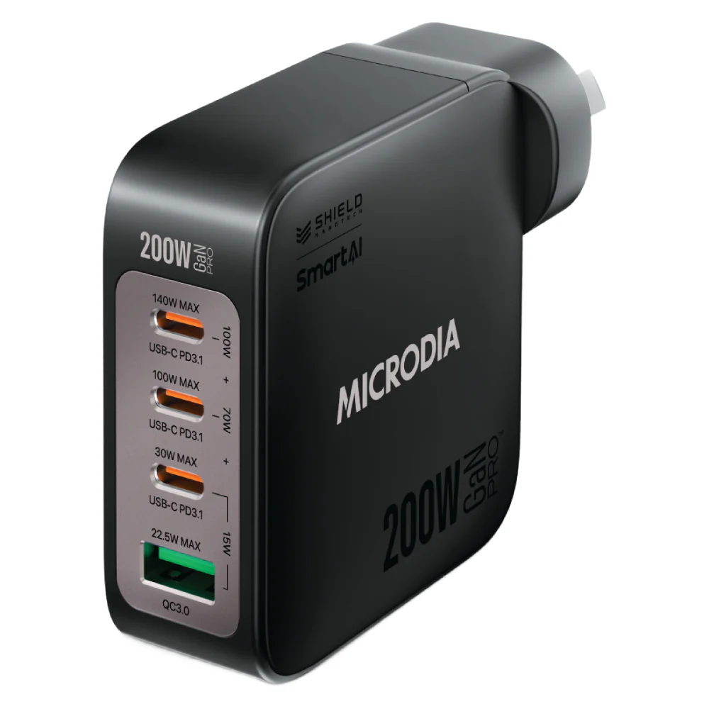 Microdia SmartCube Nano 4 Port GaN Wall Charger (Multiple Colours Available) - Image 6