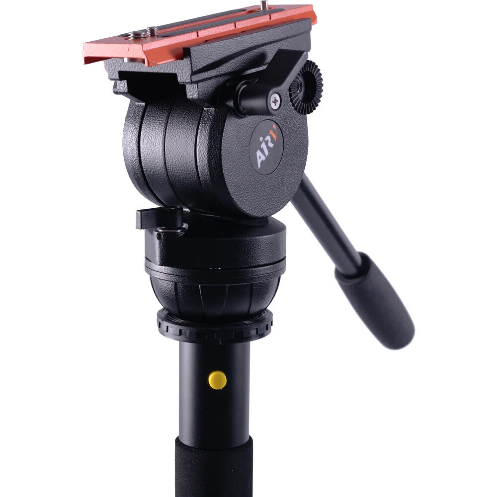 Miller AirV Fluid Head with Solo-Q Pod Base, Base Clamp Nut & Versa Camera Plate - Image 7