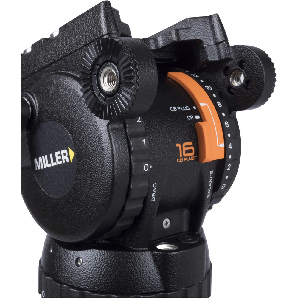 Miller CX6 Fluid Head with Solo 75 2-Stage Alloy Tripod System - Image 2