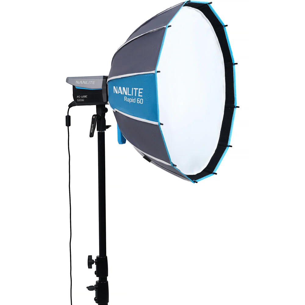 Nanlite 60cm Rapid Parabolic Soft Box for Forza 60 FC120 Evoke 150C - Image 7