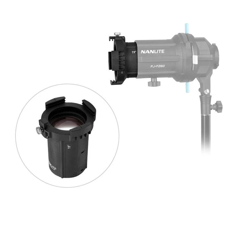 Nanlite Projection Attachment with 19 and 36 degree Lens for Forza FM Mount - Image 4
