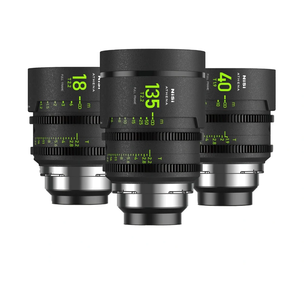 NiSi ATHENA PRIME Full Frame Cinema 3 Lens Add-On Kit (PL Mount)