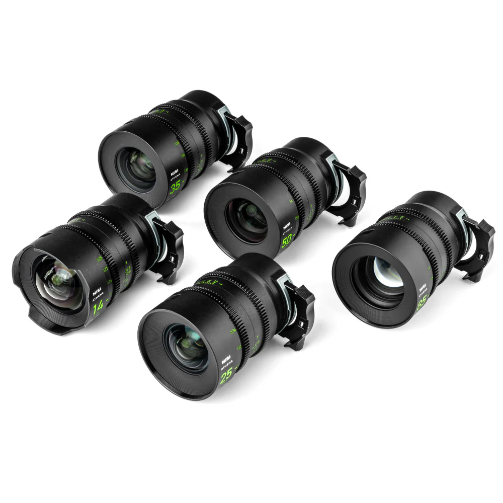 NiSi ATHENA PRIME Full Frame Cinema Lens Kit with 5 Lenses 14mm T2.4, 25mm T1.9, 35mm T1.9, 50mm T1.9, 85mm T1.9 + Hard Case (L Mount) - Image 16