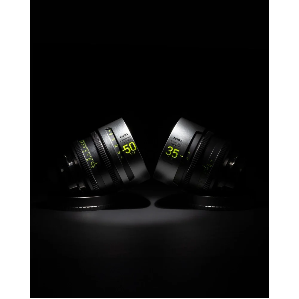 NiSi ATHENA TUNED PRIME Limited Edition Full Frame Cinema Lens Kit with 5 Lenses 14mm T2.4, 25mm T1.9, 35mm T1.9, 50mm T1.9, 85mm T1.9 + Grey Hard Case (PL Mount) - Image 6