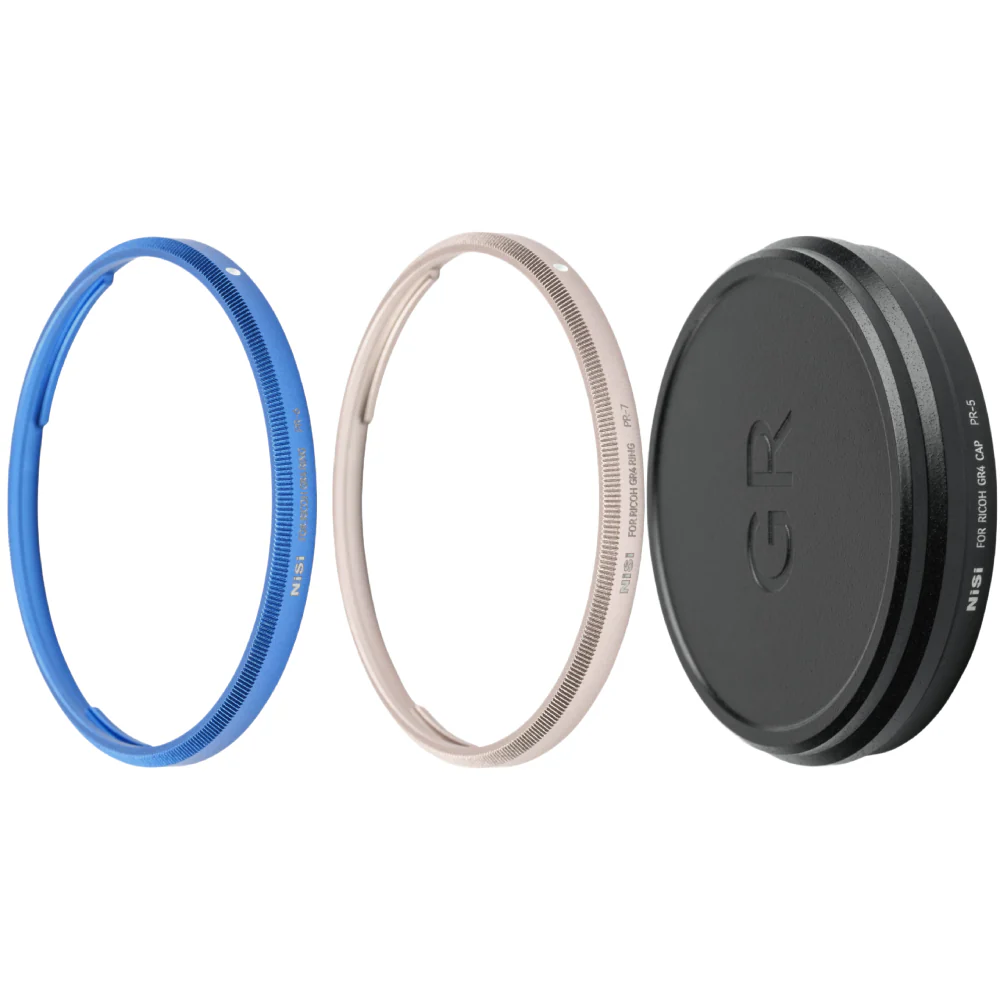 NiSi Ring + Cap Kit for Ricoh GR IV (2 Rings + Lens Cap)