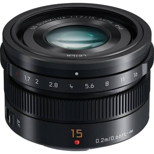 Panasonic Lumix G Leica 15m F1.7 Summilux Lens