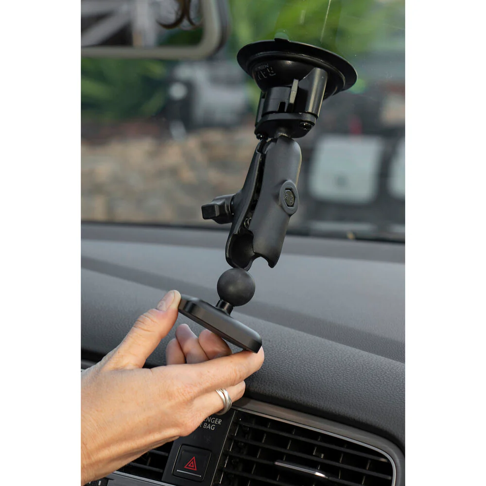 Peak Design Mobile - Car Mount 1in Ball Adapter v2 - Qi2 Charging - Black - Image 8