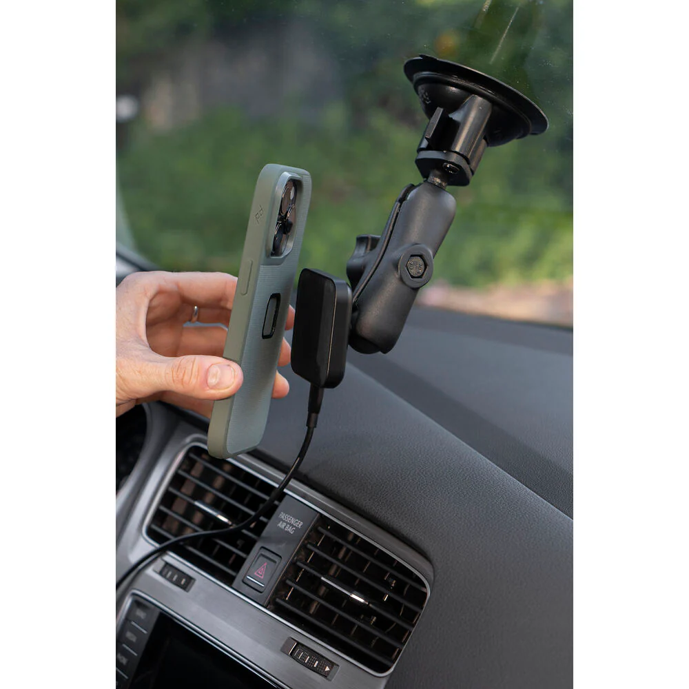 Peak Design Mobile - Car Mount 20mm Ball Adapter v2 - Qi2 Charging - Black - Image 5