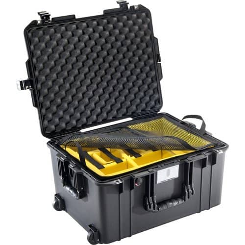 Pelican 1607 Air Case With Padded Dividers - Black - Image 2