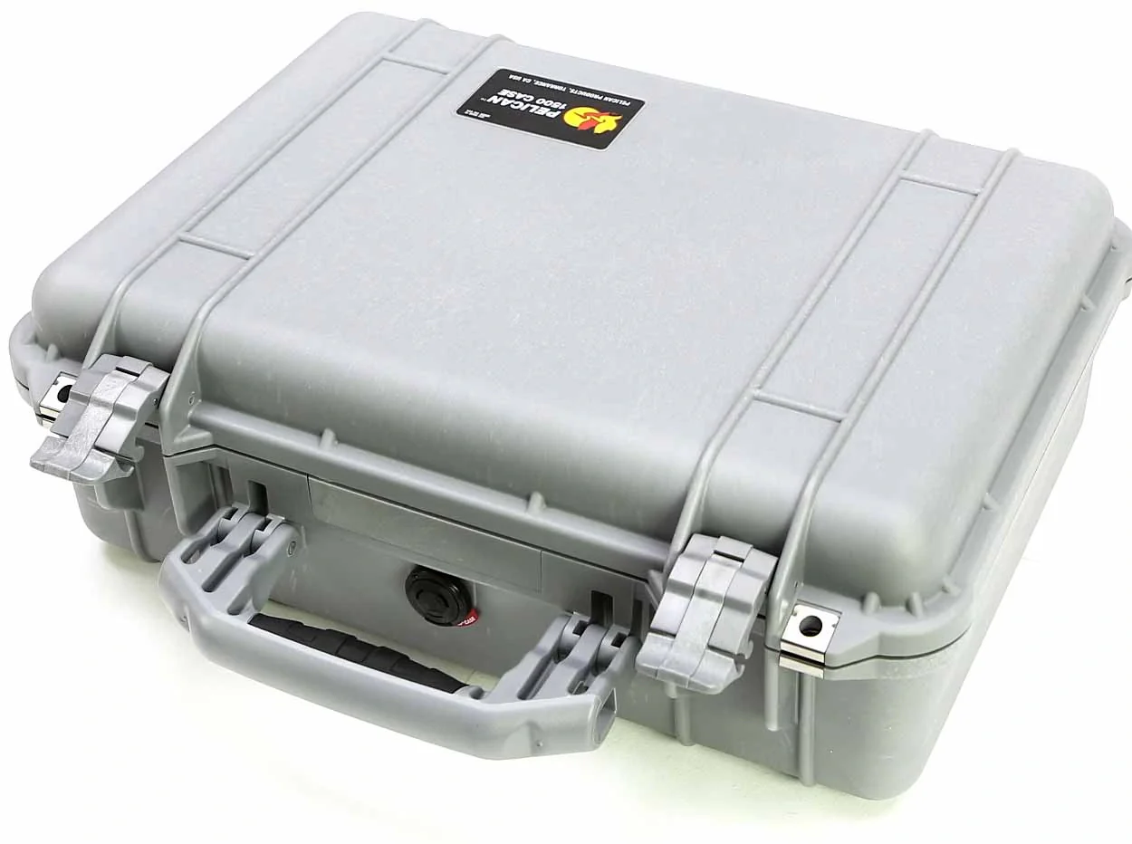 Pelican Case 1500 No Foam Silver - Image 3