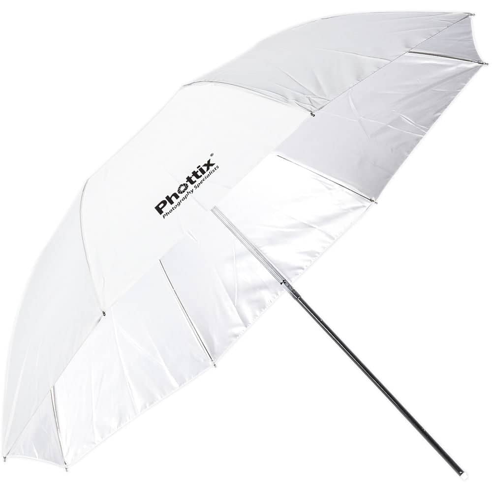 Phottix Small Double-Folding Shoot-Through Umbrella (36", White)