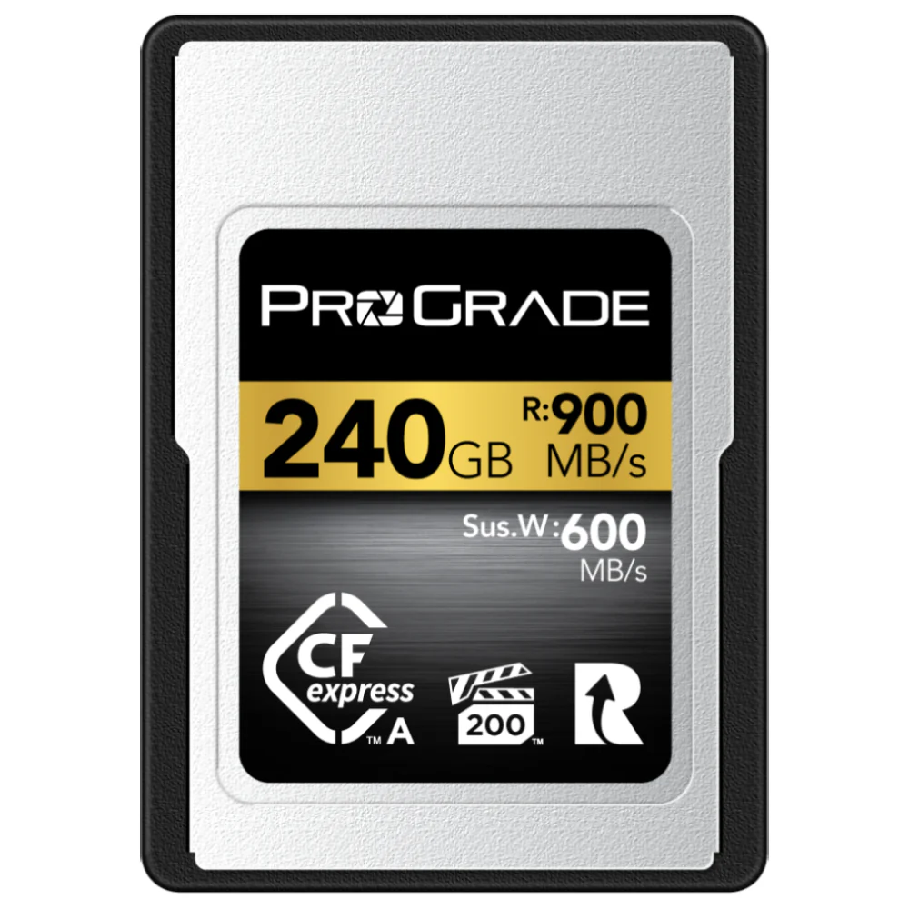 ProGrade Digital Gold 240GB CFexpress 2.0 Type A 900MB/s Memory Card