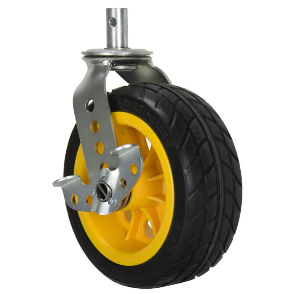 Rock N Roller 8 X 3 Ground Glider Wide Caster with Brake Upgrade for R12  2pk